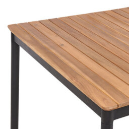 Beliani Garden Dining Table Vallese 180 Cm 90 Cm Acacia Wood Brown - thumbnail 5