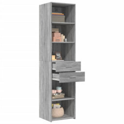 Berkfield Highboard Grey Sonoma 45X42.5X185 Cm Engineered Wood - thumbnail 3