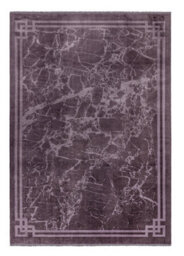 Purple Border Luxurious Modern Easy To Clean Abstract Bordered Rug For Bedroom Dining Room And Living Room -160Cm X 230Cm - thumbnail 5