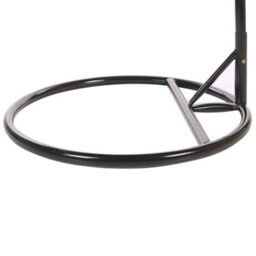 Beliani Hanging Chair With Stand Casoli Pe Rattan Natural - thumbnail 8