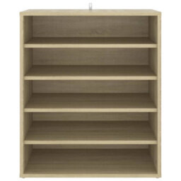 Berkfield Shoe Cabinet Sonoma Oak 60X35X70 Cm Engineered Wood - thumbnail 7