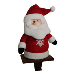 Samuel Alexander 28Cm Plush Christmas Santa Stocking Holder Decoration - thumbnail 8