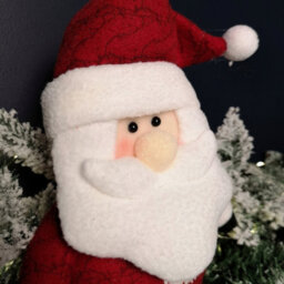 Samuel Alexander 28Cm Plush Christmas Santa Stocking Holder Decoration - thumbnail 3