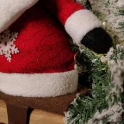 Samuel Alexander 28Cm Plush Christmas Santa Stocking Holder Decoration - thumbnail 4