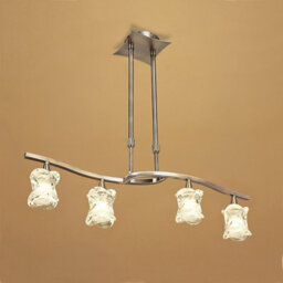 Luminosa Lighting Luminosa Rosa Del Desierto Telescopic Linear Pendant Line 4 Light G9, Antique Brass - thumbnail 2