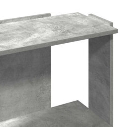 Berkfield Bookcase 3-Tier Concrete Grey 60X30X80 Cm Engineered Wood - thumbnail 7