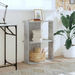 Berkfield Bookcase 3-Tier Concrete Grey 60X30X80 Cm Engineered Wood - thumbnail 3