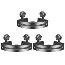 Bathroom Wall Corner Shelf-Rack Shower Shelf No Drill Suction Storage Organizer - thumbnail 1