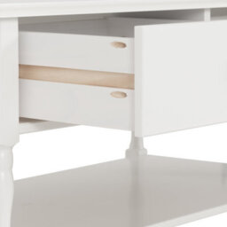 Seconique Stratford 2 Drawer Coffee Table White Shabby Chic - thumbnail 7