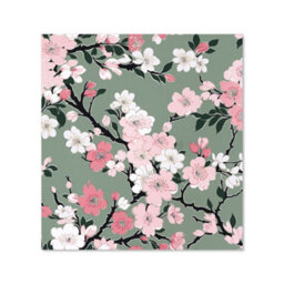 Warren Reed Designer Pink Floral Abstract Pattern Premium Glass Kitchen Splashback W700mm X H650mm - thumbnail 2