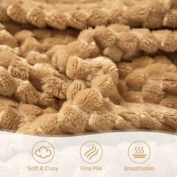 Good Nite Fleece Throw Blanket Soft Plush Warm Cozy White Blanket For Bed Couch And Sofa Chair - thumbnail 3