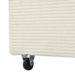 Abrihome 2 Seater Sofa Bed With 7-Colour Led Lights, Corduroy Sleeper Sofa, Cup Holders & Storage, Pull-Out Design, Beige - thumbnail 7