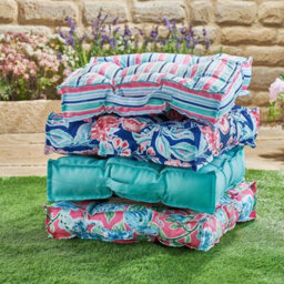 Aqua Garden Booster Cushion - Floor Pillow Or Furniture Seat Pad With Water Resistant Fabric & Carry Handle - 51 X 51 X 10Cm - thumbnail 4