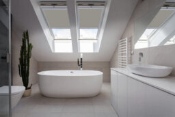 Classic Roof Blinds For Keylite Roof Windows, Blackout Blind, Window Code - Light Grey (P01F) - - thumbnail 3