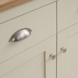Timber Art Design Lisbon Compact 2 Doors 2 Drawer Sideboard Storage Cabinet Cupboard Cream Oak - thumbnail 6