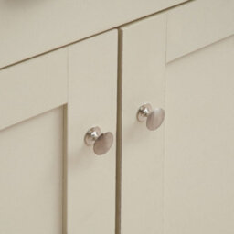 Timber Art Design Lisbon Compact 2 Doors 2 Drawer Sideboard Storage Cabinet Cupboard Cream Oak - thumbnail 8