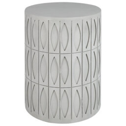 Beliani  Side Table Deara Light Grey - thumbnail 1