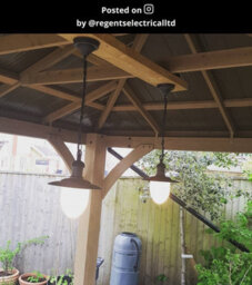 Lucide Aruba Cottage Pendant Light Outdoor - 25Cm - 1Xe27 - Ip44 - Black - Special Offer - thumbnail 7