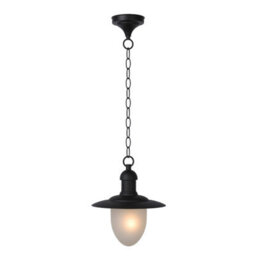 Lucide Aruba Cottage Pendant Light Outdoor - 25Cm - 1Xe27 - Ip44 - Black - Special Offer