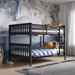 Flair Tetrad Detachable Wooden Bunk Bed - Grey - thumbnail 1