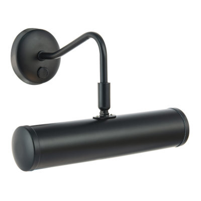 Happy Homewares Classic Traditional Picture Wall Light Fitting In Matte Black With Switch Button - image 1