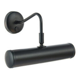 Happy Homewares Classic Traditional Picture Wall Light Fitting In Matte Black With Switch Button - thumbnail 1