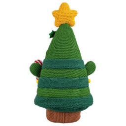 Xample 16 Inch Christmas Knit Characters Set, Penguin And Christmas Tree Shelf Sitters, Festive Indoor Holiday Decorations - thumbnail 6