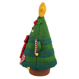 Xample 16 Inch Christmas Knit Characters Set, Penguin And Christmas Tree Shelf Sitters, Festive Indoor Holiday Decorations - thumbnail 5