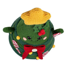 Xample 16 Inch Christmas Knit Characters Set, Penguin And Christmas Tree Shelf Sitters, Festive Indoor Holiday Decorations - thumbnail 7