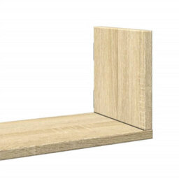 Berkfield Wall Shelves 3 Pcs Sonoma Oak 80X18X18 Cm Engineered Wood - thumbnail 7