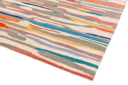 Multi Wool Handmade Luxurious Modern Easy To Clean Abstract Dining Room Bedroom And Living Room Rug-120Cm X 170Cm - thumbnail 2