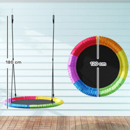 Aiyaplay Nest Swing Heavy Duty 300Kg Waterproof 120 Cm Rainbow - thumbnail 3
