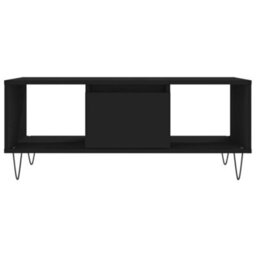 Berkfield Modern Coffee Table Black 90X50X36.5 Cm Engineered Wood - thumbnail 5