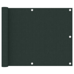 Berkfield Balcony Screen Dark Green 75X400 Cm Oxford Fabric - thumbnail 1