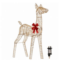 Samuel Alexander 1.1M Gold Elegance Twist Light Up Christmas Doe With 300 Warm White Leds - thumbnail 8