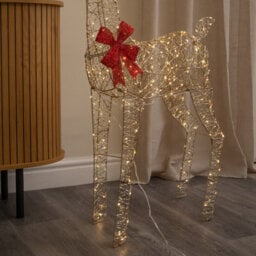 Samuel Alexander 1.1M Gold Elegance Twist Light Up Christmas Doe With 300 Warm White Leds - thumbnail 5