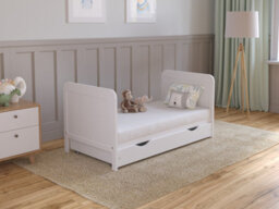 Love For Sleep Levi Cot Bed 120X60Cm With Drawer And Microfiber Quilted Mattress - thumbnail 7