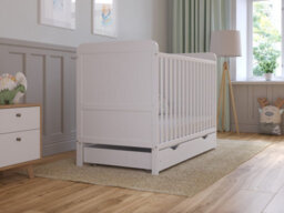 Love For Sleep Levi Cot Bed 120X60Cm With Drawer And Microfiber Quilted Mattress - thumbnail 4