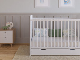 Love For Sleep Levi Cot Bed 120X60Cm With Drawer And Microfiber Quilted Mattress - thumbnail 5