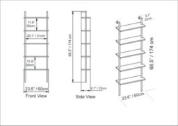 Decorotika Paula Bookcase Shelving Unit White - thumbnail 4
