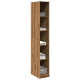 Berkfield Wardrobe Artisian Oak 30X50X200 Cm Engineered Wood - thumbnail 3