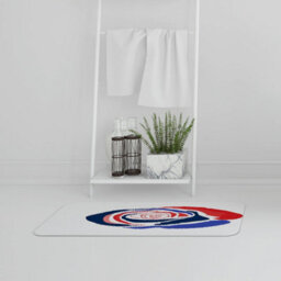 Andrew Lee Bathmat - Red & Blue Rose (Bath Mats) / Default Title - thumbnail 1