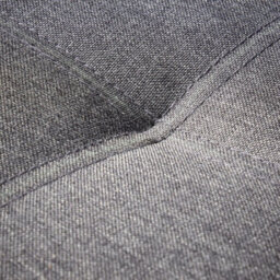 Home Source Charleston Extra Wide 2 Seater Linen Dark Grey Double Sofa Bed - thumbnail 7