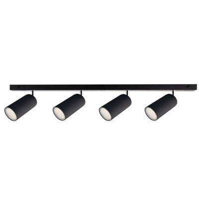 Luminosa Lighting Luminosa Eye Ceiling Spotlight Bar Black, 60Cm, 4X Gu10
