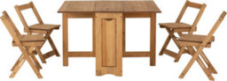 Seconique Santos Butterfly Dining Set (X4 Chairs) Natural Wax - thumbnail 2
