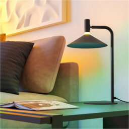 Loops Sleek Modern Black Table Lamp For Stylish Indoor Home Illumination - thumbnail 7