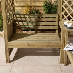 Rowlinson Pemberley Corner Arbour, (H)2060mm (W)1880mm (D)1880mm - Assembly Required - thumbnail 4