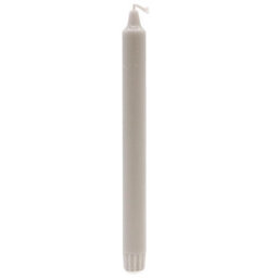 Serenityy Pure Natural Wax Dinner Candle 25 Cm X 2.3 Cm - Silver Grey - thumbnail 4
