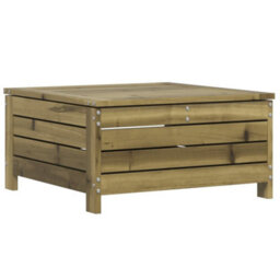 Berkfield Garden Footstool With Cushion Impregnated Wood Pine - thumbnail 2