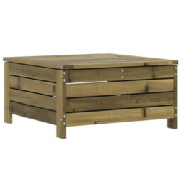 Berkfield Garden Footstool With Cushion Impregnated Wood Pine - thumbnail 6